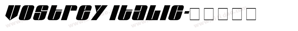 Vostrey Italic字体转换